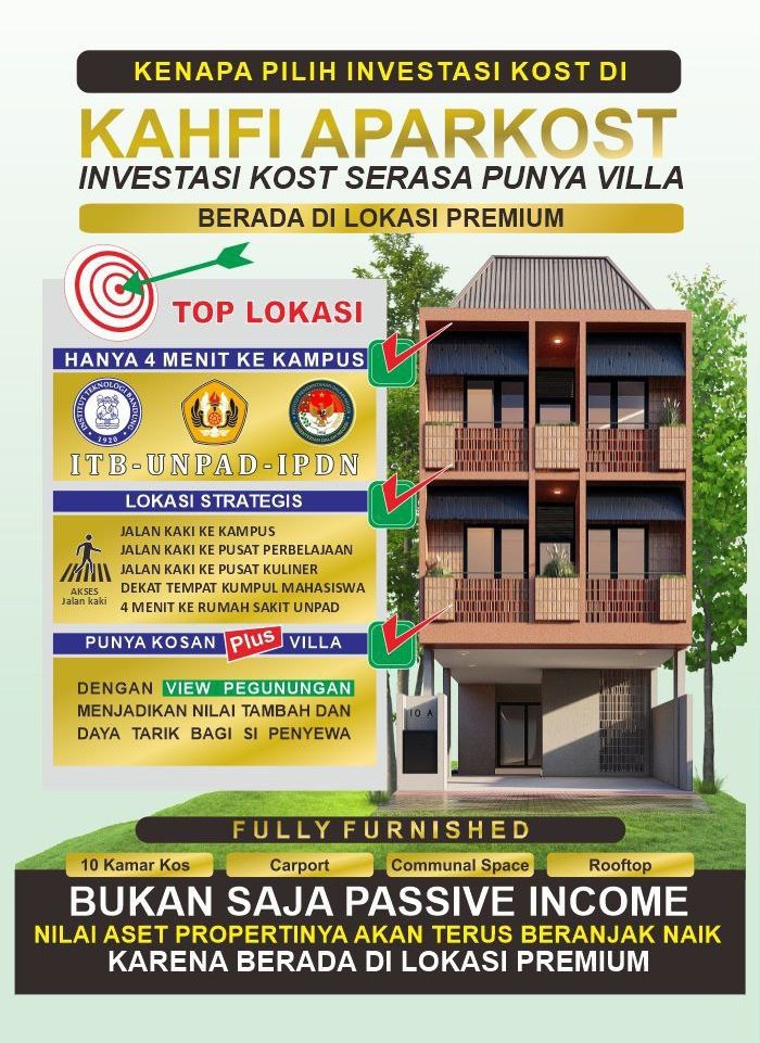 Jual Rumah Kost Bandung