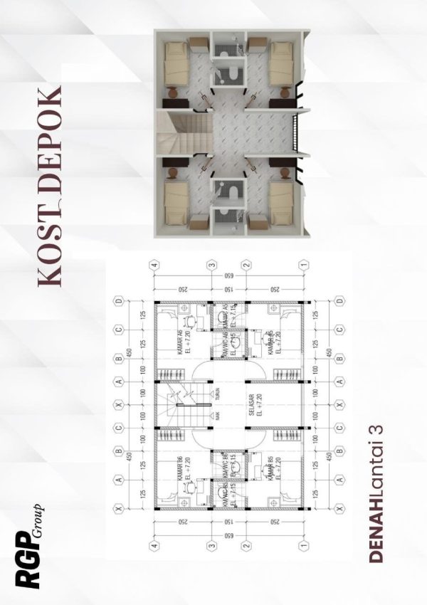 Jual Kost Pondok Cina 