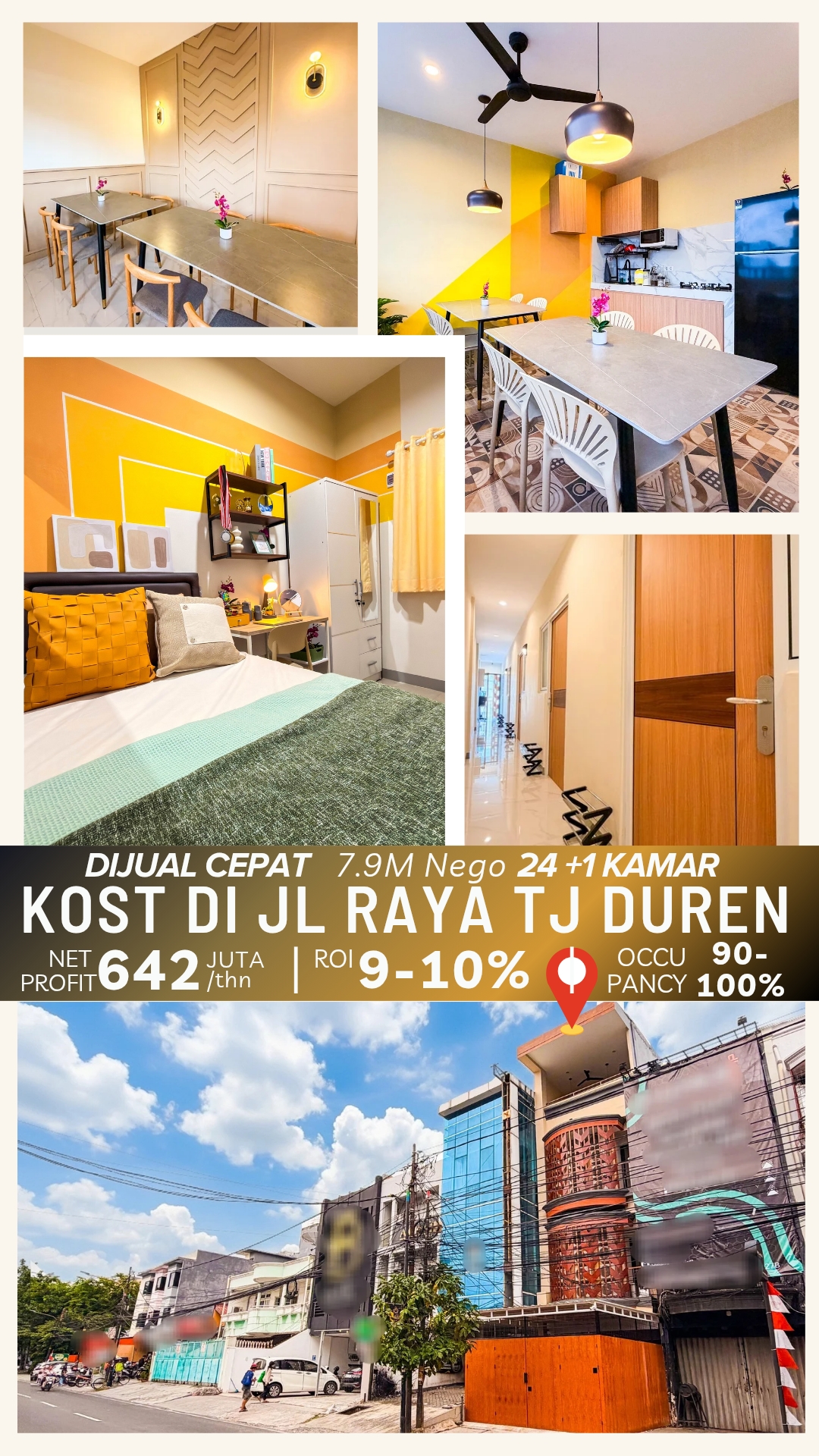 Jual Rumah Kos di Tanjung Duren Jakarta